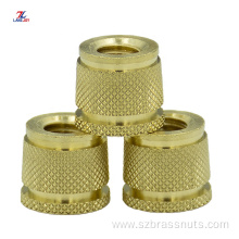 Brass Knurled Insert Nut Pin/brass threaded insert nuts